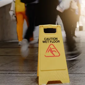 Hurt in a slip and fall — Hirsch Talcott can help.
